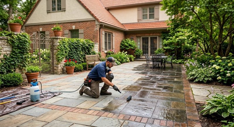 Flagstone Sealing in Puyallup, WA